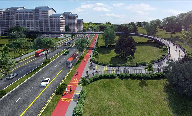 North-South Corridor cycling route